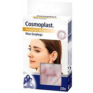 Cosmoplast Oordopjes, wax, 20 stuks