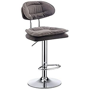 ShuuL Barkruk verstelbare tegenkruk barkruk, ontbijt restaurantkruk, lederen draaiende barkruk, 360 graden draaibare stoel voor aanrecht (kleur: D1)