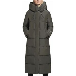 khujo - JILIAS4 - Gewatteerde Jas - Kaki - Lange Pasvorm