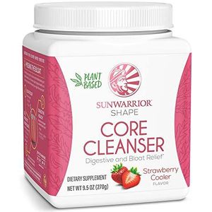 Sunwarrior Core Cleanser (270g) Strawberry Cooler – Plantaardige detox met chlorella, mariadistel & aloë vera – Ondersteunt lever & darmgezondheid – Perfecte dagelijkse reiniging – Vegan & glutenvrij