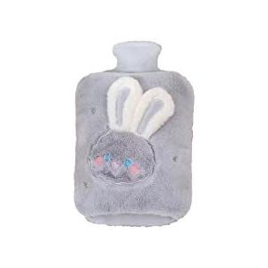 DieffematicRSD Warmwaterkruik Warmwaterzak Leuke Warmwaterkruik Warme Buik Cartoon Konijn Warmer Gevuld Explosieveilige Heat Pack Handwarmer (Color : Blue)