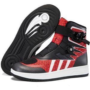 Hiuzylqx Heren leren motorlaarzen, waterdichte motorschoenen, ademend, antislip, casual, racen, sport, toeren, cruisen,A,37 EU