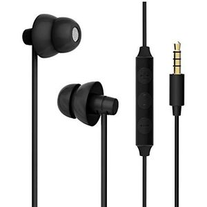 Slaaphoofdtelefoon, MAXROCK ultrazachte, comfortabele oortelefoon met microfoon en volumeregeling, geluidsblokkerende oordopjes oordopjes voor slapen, snurken, bedtijd, ontspanning, vliegreizen