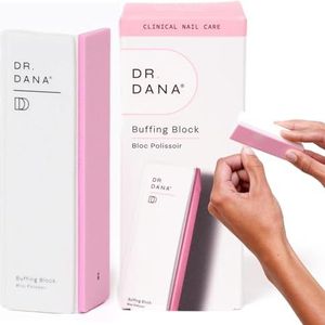 Dr. Dana Nagelpolijstblokset - Zacht glad, glanzend en vijl natuurlijke nagels met professionele buffer (3-zijdige korrel) - Inclusief vervangende korrels, ideaal voor vingernagel en teen