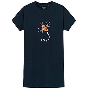 Schiesser Biologisch katoenen nachthemd voor meisjes, 203 - antraciet II, 164