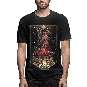 Men's T-Shirt Hazbin Hotel T Shirt Mens Cotton Short Sleeve Casual Blouse Tops for Unisex Adult overhemden(Small)