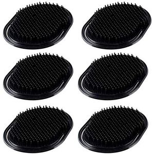 6 STKS Shampoo pocket kam, massage haarkam, pocket palm borstel kam, draagbare haarkam, baardkam, creatieve hoofdhuid massage borstel kam voor mannen