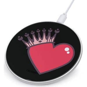 Love Queen Leuke Oplader Pad 10W Ronde Snel Opladen Stand met Usb-kabel