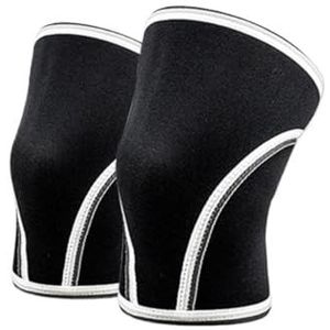 Knieondersteuning, Unisex kniebeschermers geschikt for volleybal basketbal fitness buitensporten Kniebandages(Black-b,XL)