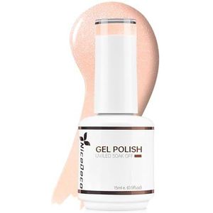 Nicedeco Semi-Permanente Nagellak UV/LED Soak-Off Gellak - Wreedheidsvrij, Doorschijnend, 15ML-014