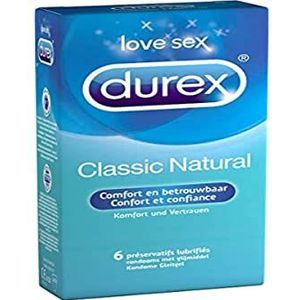 Durex Classic Natural 6 condooms