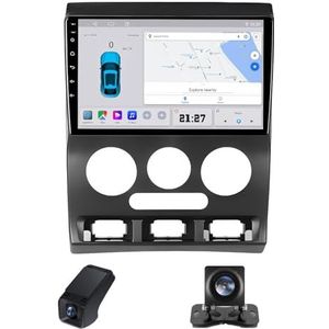 Autoradio 2 Din Bluetooth met Carplay en Android Auto,geldt voor Kia Rio 1 2002-2005 9 inch met touchscreen stereo auto ondersteunt GPS stuurbediening Achteruitrijcamera FM AM RDS(NF-1)
