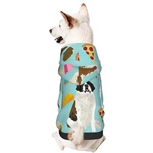 Hond Capuchonsweater, Hond En Fast Food Hond Pyjama Comfort Hoodies Kleding Warme Hond Hoodies Kleding Voor Kleine Medium Pet Hond Kat S