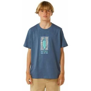RIP CURL T-shirt met korte mouwen voor kinderen, Lost Island, blauw