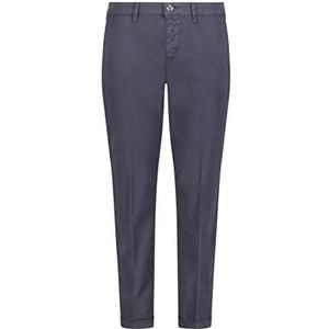 MAC Jeans Chino Turn Up broek voor dames, blauw (Dark Blue Ppt 198r)., 44W