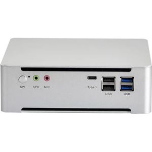 KINGDEL Mini Desktop PC met Core i7-1260P 12C/16T tot 4,7 GHz Desktop Mini PC, 16 GB DDR5 RAM 512 GB SSD NVME, Full Feature Type-C, ondersteuning 8K DP, 4K HD, WIFI6E/BT5.2