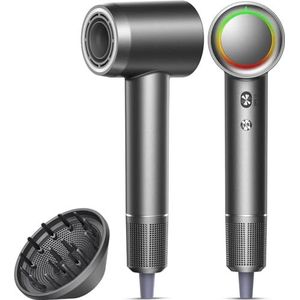 Fast Dry Hair Dryer [Professional Hair Care] 500 miljoen negatieve ionics, 160.000 omw/min High Speed Blow Dryer, Quiet & Temp Control Haardroger, draagbare reishaarblow met magnetische diffuser en