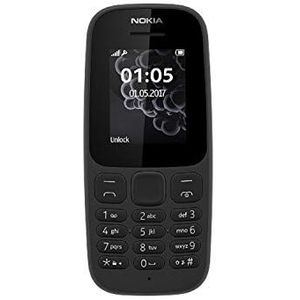 Nokia 105 (2017) Zwart Enkele SIM