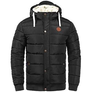 Blend BHFrederico winterjas voor heren, gewatteerde jas, warme jas, gevoerd, met capuchon, zwart (70155), XL