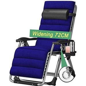 Outdoor ligstoelen ligstoelen ligstoelen, buiten liggende Zero Gravity stoel met bekerhouder, extra brede verstelbare ligstoel