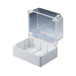 Gewiss GW44438 kunststof aansluitdoos elektrisch frame (grijs, transparant, 240 mm, 160 mm, 190 mm)