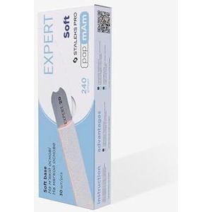 STALEKS PRO PapmAm Reservevijlhoezen van mineraal met zacht schuim voor rechte basis, milieuvriendelijk, 25 stuks (korrelgrootte 240)