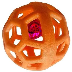 BROLEO Huisdier speelgoed bal, bijtweerstand kleine hond holle bal speelgoed interactief voor huisdieren voor katten (oranje)