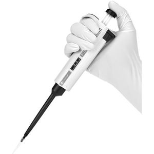 QWORK® 0.1μl-2.5μl instelbare labor micro pipet eenkanaals hoge precisie automatische pipet