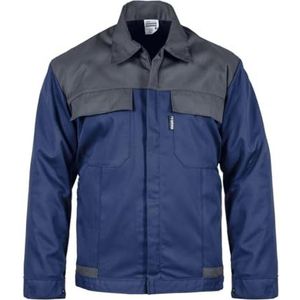 VITO - Werkjas, marineblauw/grijs, maat XL, polyester/katoen, 4 zakken