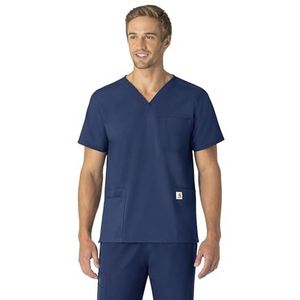 Carhartt Scrubs C15013 Unisex Force Modern Fit V-hals Top - XX-Large - Navy
