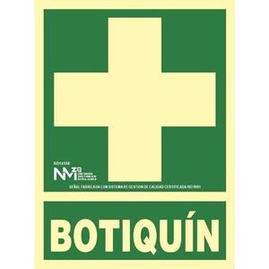 EHBO-bord, verlicht, 210 x 300 cm. SEKURECO