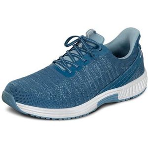 Orthofeet Men's Orthopedic Knit Yari Hands-Free Sneakers, Blue, Size 42.5