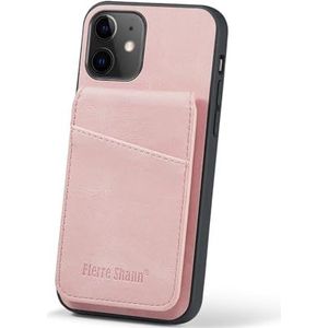 Smartphone Flip-hoesjes Compatibel met iPhone 12/12 Pro 6.1 portemonnee-hoesje met kaarthouder, flip-stand portemonnee-hoesje for dames heren met RFID-blokkering, slank, duurzaam lederen flip-portemon