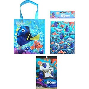 Disney Finding Dory Party Favor Mini Tote Bag With Puffy Stickers & Finding Dory Temporary Tattoos (1)