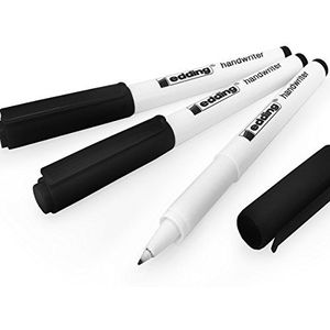 Edding Handwriter Handschrift Pen - Zwarte Inkt - 0,6mm - Pack van 3