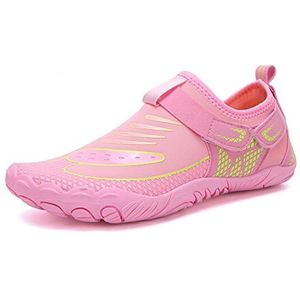 Wandelschoenen op blote voeten for dames heren, outdoor strandschoenen met vijf vingers antislip zwemmen waadschoenen wandelen fietsschoenen (Color : Pink, Size : 45 EU)