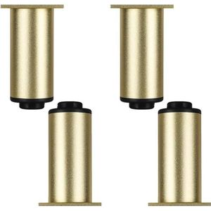 Bedpootschroef, meubelpoten, bankpoten, 4 stuks bankpoten, tafelpoten, verstelbare metalen voeten for bed, kasten, tv-kasten, lades, nachtkastjes, (8 cm/3,1 inch, goud) (kleur: grijs, Maat: 20 cm/7,9i