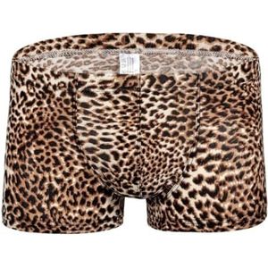 Heren boxershorts, sexy herenslip met luipaardpatroon met lage taille, ademende onderbroek, cadeau voor vriend, ademend ondergoed, boxershorts, elastisch ondergoed, elastische boxershorts voor heren