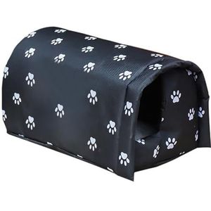 BOSREROY Huis Bed voor Waterdichte Kitten Slapen Katten Outdoor Pluche Kat Waterdichte Huisdier Hond Slaapbed