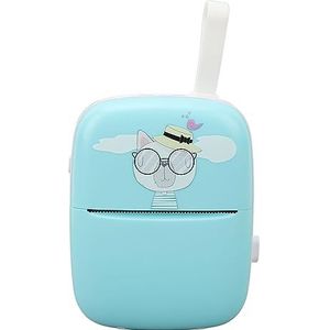 Draagbare Miniprinter, Thermische Zakprinter met 1 Rol Papier, Bluetooth Draadloze Slimme Printer voor Foto, Kantoor, Ontvangstbewijs, Etiket, Notitie, QR-code, Inktloos