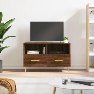 CBLDF TV Kast Bruin Eiken 80x36x50 cm Engineered Wood