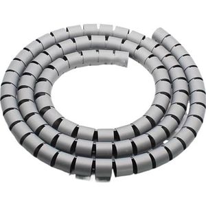 BPABDEITR Kabelbeschermer met spiraal 1m, veelkleurig, meerdere maten(Grey,16mm x 1 meter)