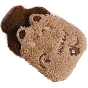 Warmwaterkruik 2 stuks grote warmwaterzak voor menstruatiepijn, gevulde menstruatie, koliekverwarming, pluche handwarmers, fles met warm water (500 ml 04)