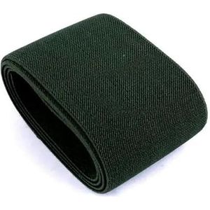 7,5 cm brede duurzame broek rok riem kleur elastische band/twill elastische tape latex elastische tape rubberen band-legergroen-75 mm
