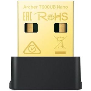 TP-Link - ARCHER T600UB NANO - Netwerkkaart - Zwart - WLAN 433 Mbit/s