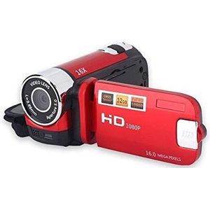 Bewinner Draagbare digitale camcorder, Full HD-camcorder, ondersteuning 128G-kaart, 270 graden rotatie, 1080p, 16x High Definition video DV-camera voor thuisfeest,camping