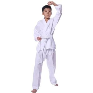 Karate vechtsportkleding Judo Taekwondo Karate Gi Polyester Wit 100-190cm(160cm)