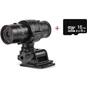 Actiecamera Fiets Sport Camera Waterdichte Actie Camera 4K Mountainbike Motorhelm Actie Mini Camera DV F9 Camcorder Volledige 1080p HD Auto Video Recorder(Option 2)