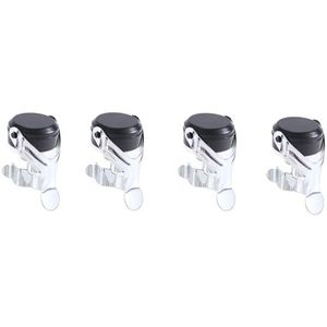 coserori 4 Pack Sealer Staafstopper Wijnfles Kurk Mousserende Wijn Champagnedop Roestvrijstalen Staaf Champagnekurk Zilver Duurzaam Gemakkelijk Te Gebruiken