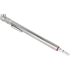 Milton S-920 Pencil Tire Pressure Gauge With Tread Depth Gauge, Built-in Deflator Valve, For Higher-Pressure Automobile Tires, Durable Plated Brass, Pressure Measured In PSI & kPa